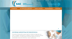 Desktop Screenshot of endodoncia-sae.com.ar